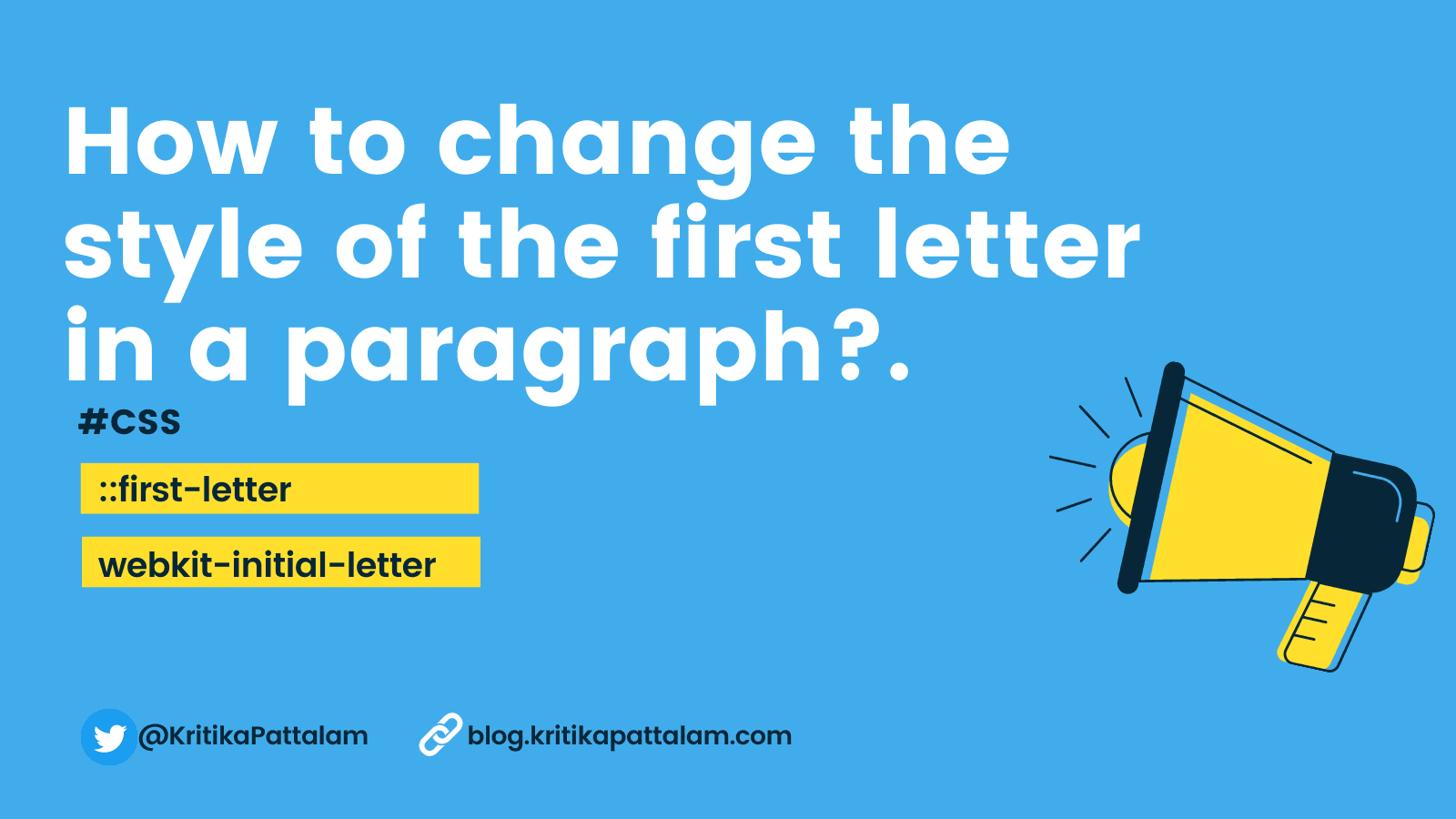 Drop CAP effect / Changing the style of the first letter in a paragraph using CSS.