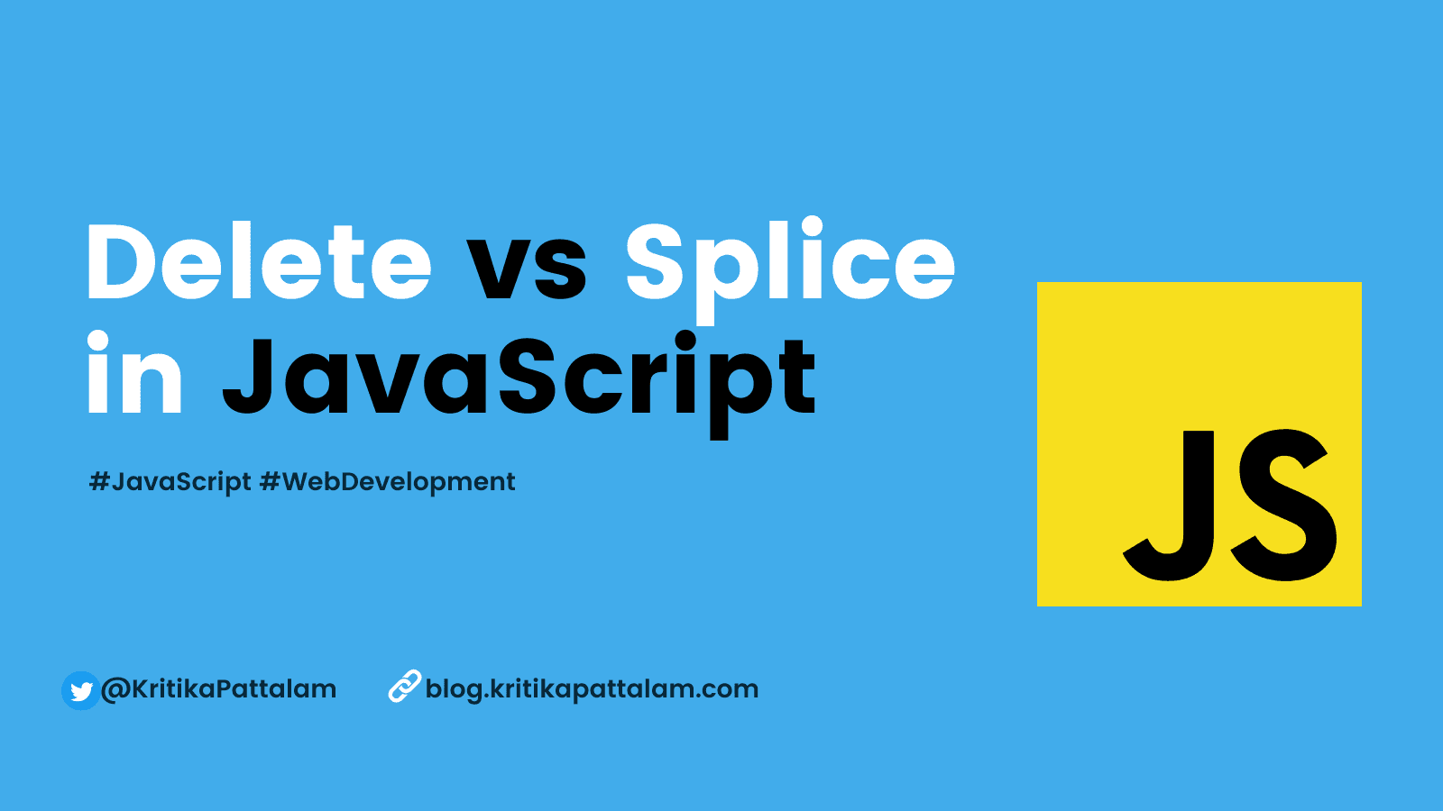 Difference between delete and splice an element in an array using JavaScript
